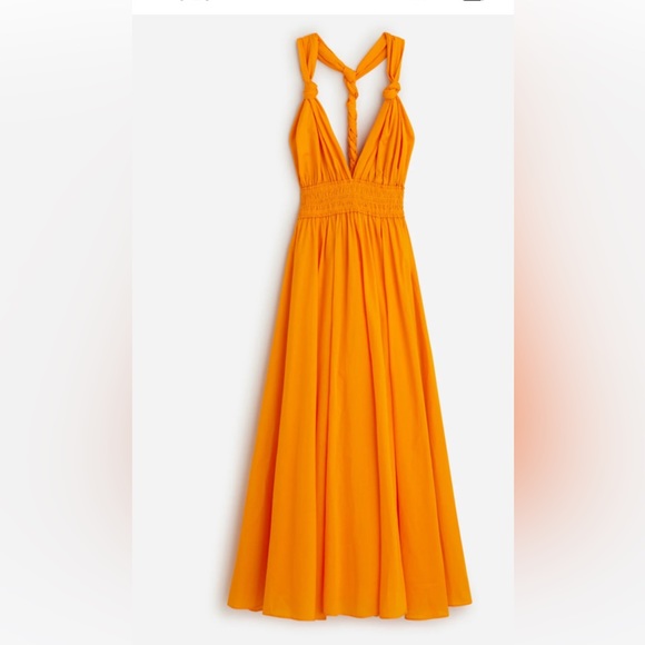 J Crew Tie back Mocked Waist Beach dress NWT - Picture 2 of 7